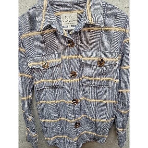 Jason Maxwell‎ Vtg Heavy Flannel Button Up Jacket Shirt Western Sz Small - Picture 5 of 7